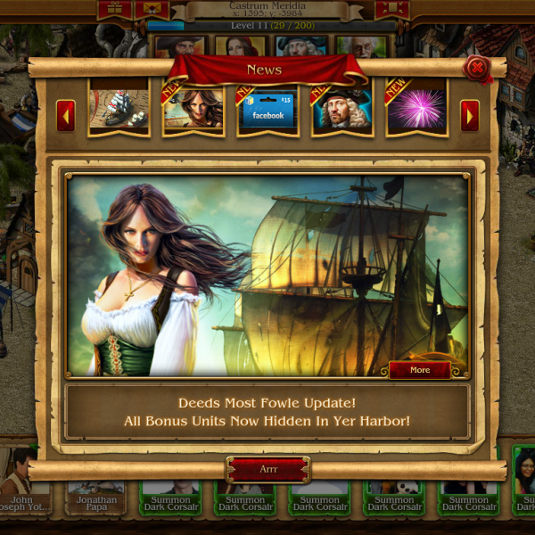 pirates tides of fortune how to increase speed of galleons